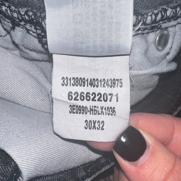 Hollister Mens Advance Stretch Ripped Black Distressed Skinny Jeans, 30x32 - Picture 3 of 8